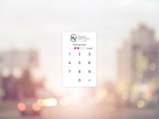 KV FCU Mobile Banking iPad screenshot 2 - Finance app