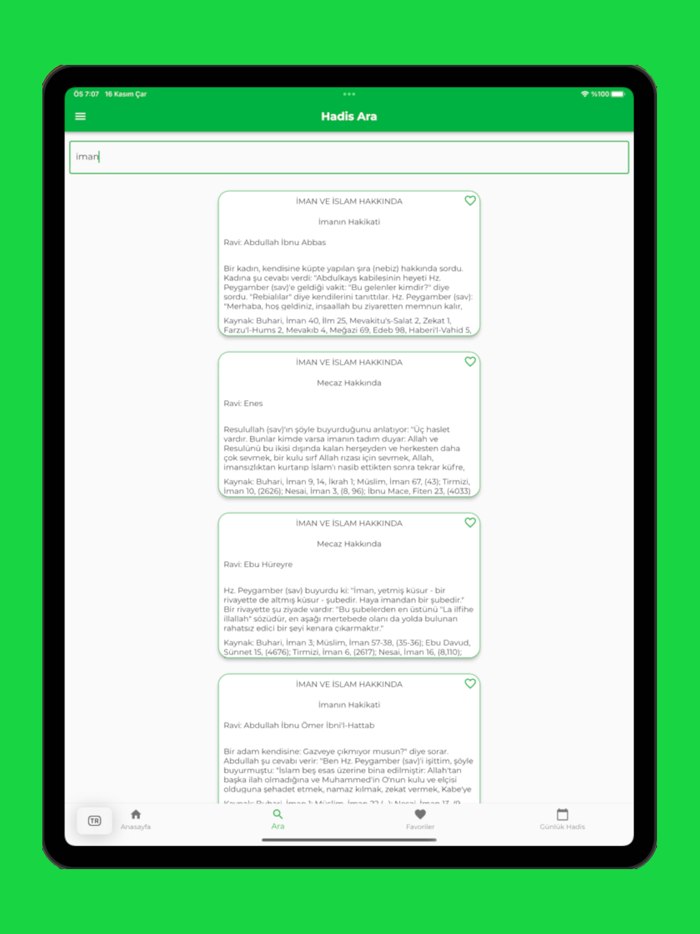 Kütüb-i Sitte Sahih Hadis