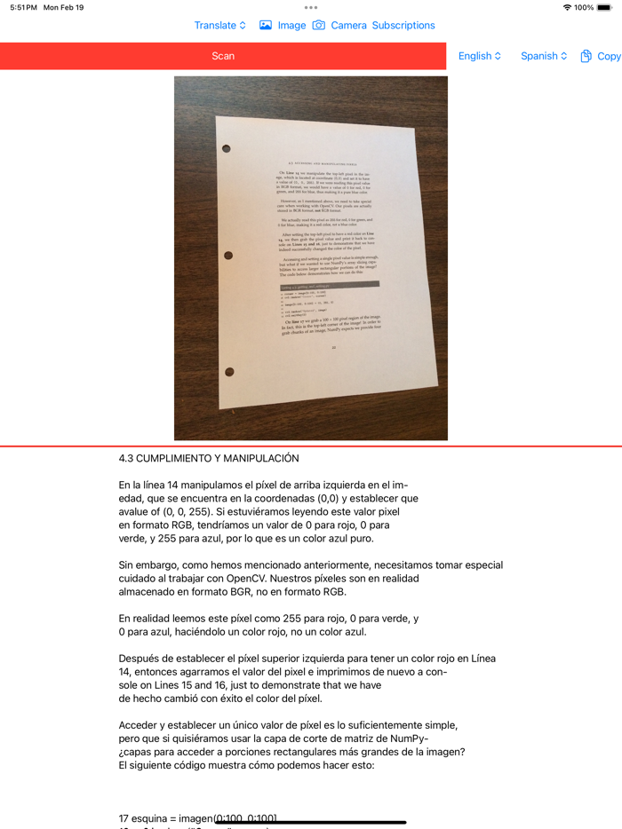 Photo Scanner  Translator