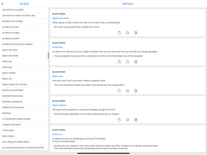 Eyes and Color idioms