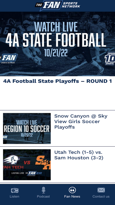 The Fan Sports Network Screenshot