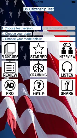 Game screenshot US Citizenship Test 2023 mod apk