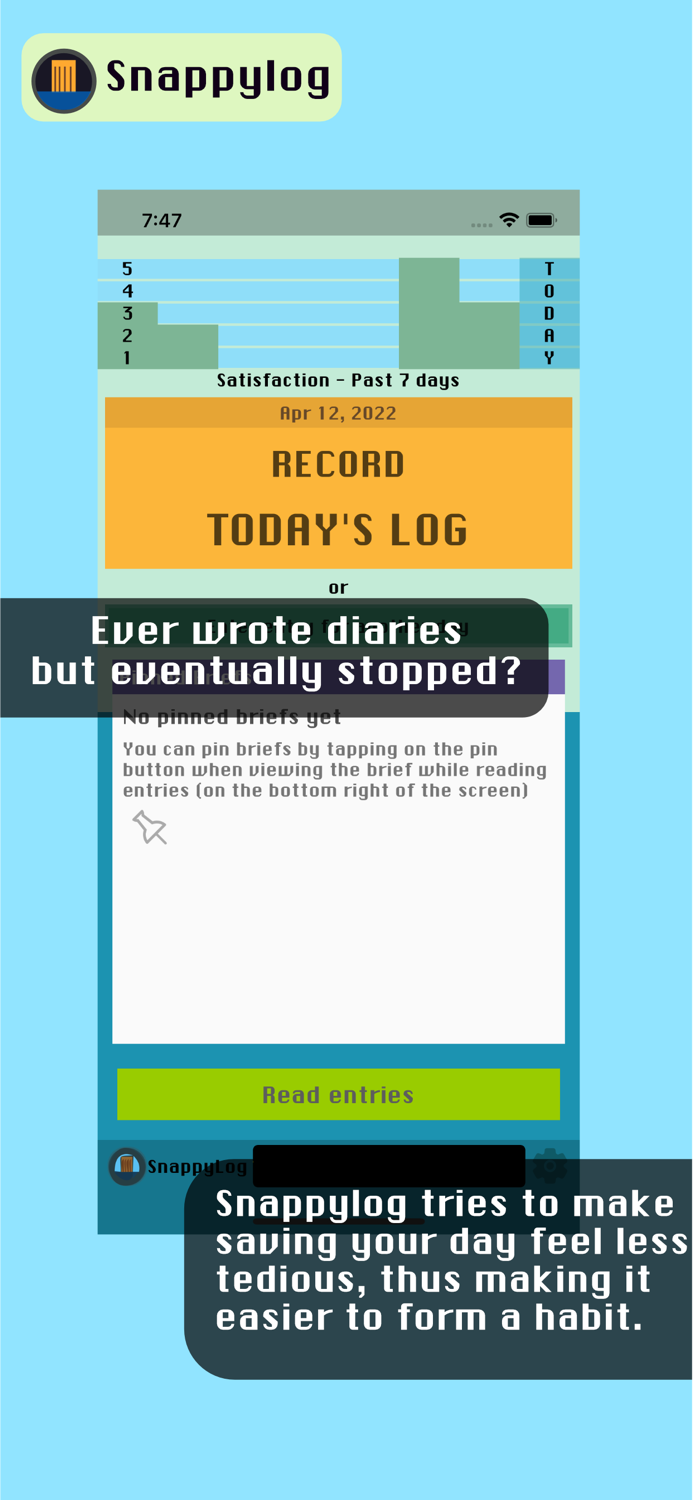 Snappylog - Quick daily diary