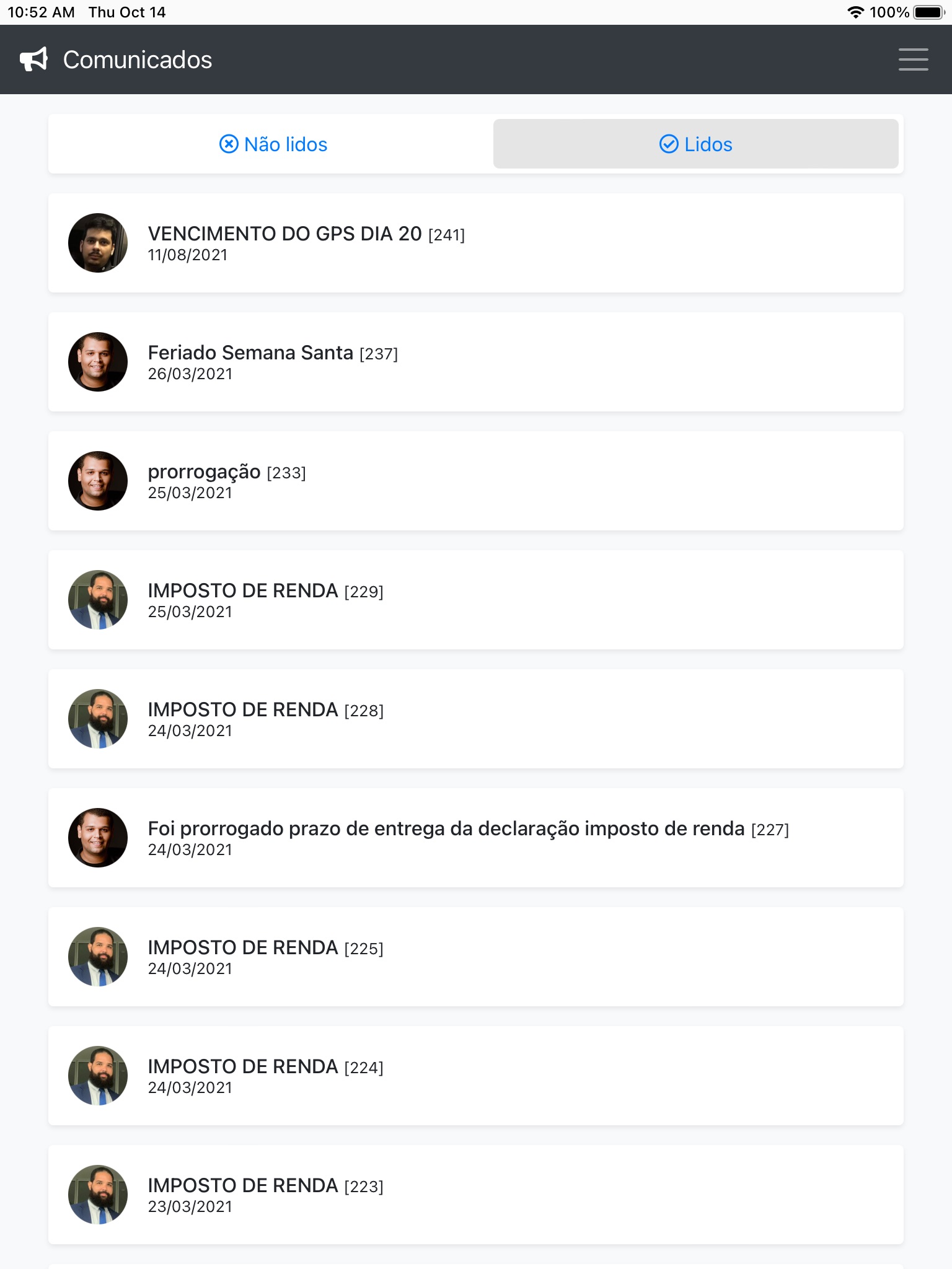Atualize Contadores Associados screenshot 4