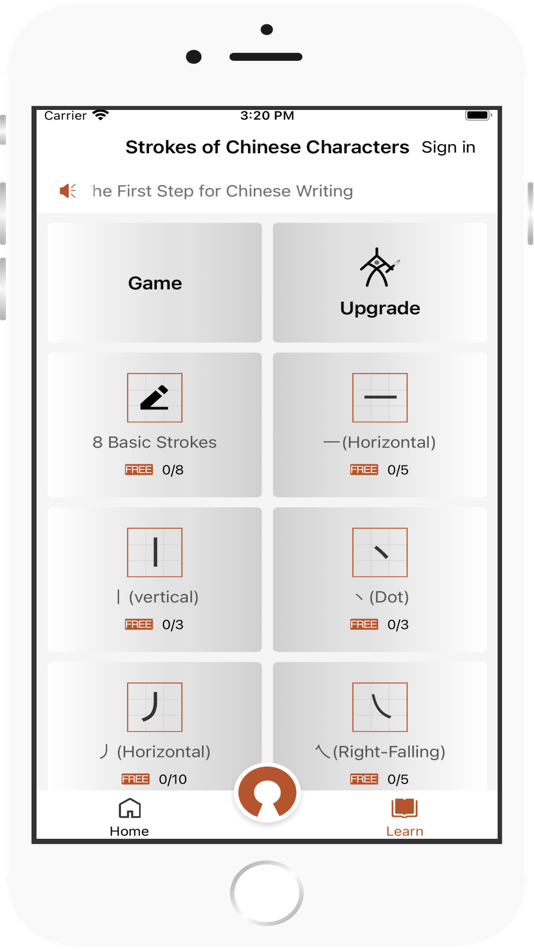 #1. Strokes of Chinese Characters (iOS) Podle: Clavis Sinica Limited