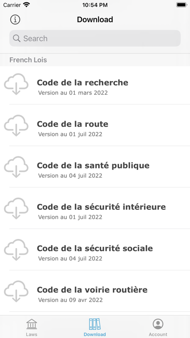 France Laws & code Screenshot