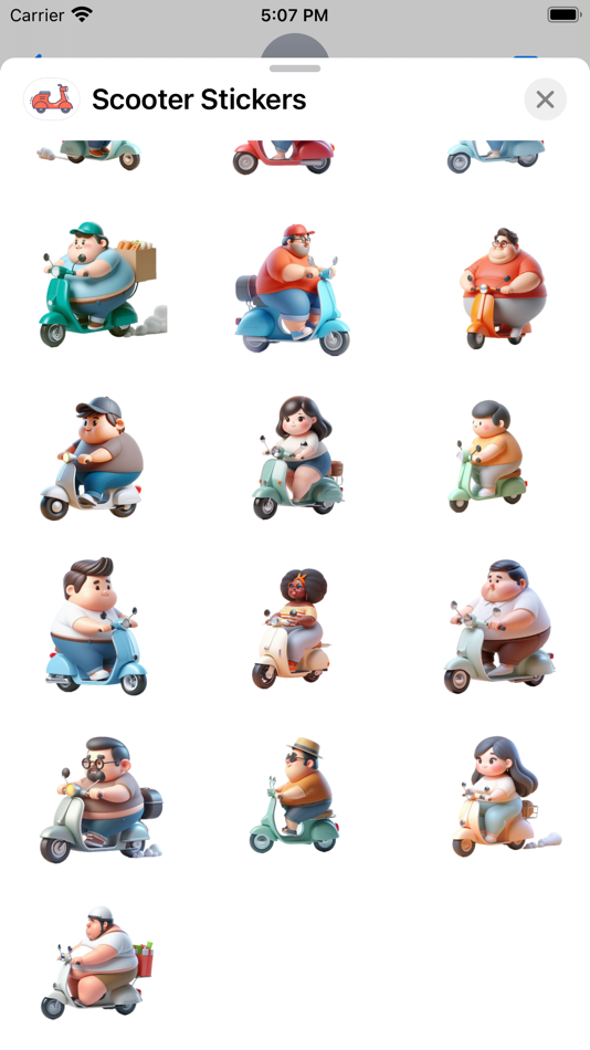 #3. Scooter Stickers (iOS) Podle: Paul Scott