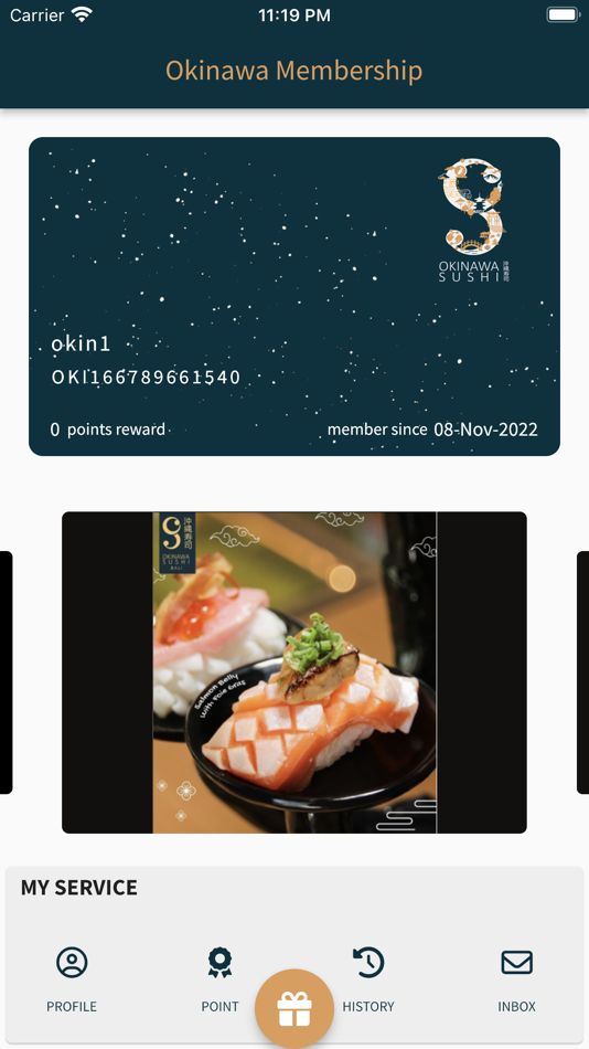 OKINAWA SUSHI Membership - 1.0.4 - (iOS)