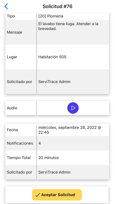 ServiTrace Screenshot