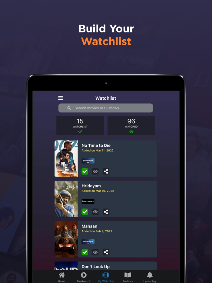 OTT Watchlist – Movie Tracker