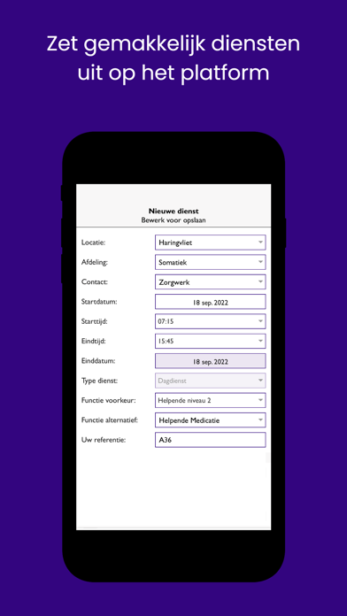 Zorgwerk opdrachtgevers Screenshot