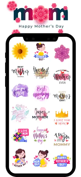 Game screenshot Mother's Day Cards & Stickers apk