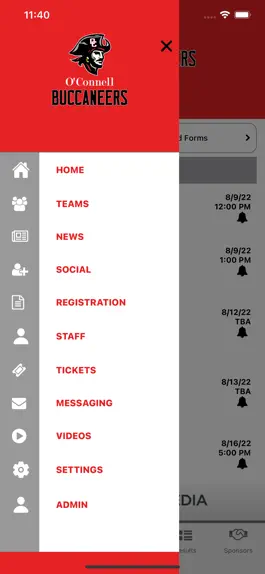 Game screenshot O'Connell Buccaneers Athletics hack