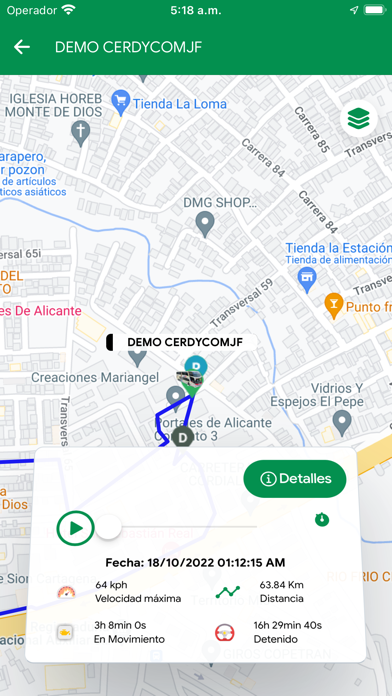 CERDYCOMJF GPS Screenshot