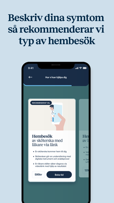 Läkare och vård via hembesök Screenshot