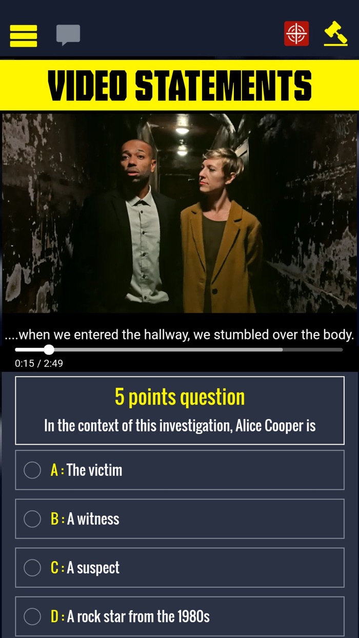 French Crime Detective game