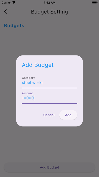 Budgeting Simple Screenshot
