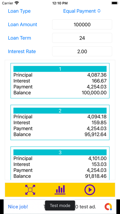 Easy Loan Calculator Screenshot