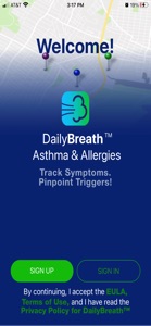 DailyBreath-Asthma & Allergies screenshot #1 for iPhone