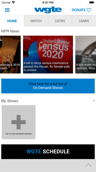 WGTE App Screenshot