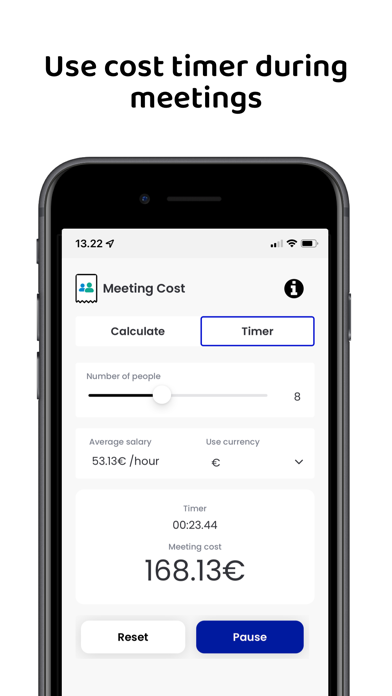 CostAware - Meeting Cost Screenshot