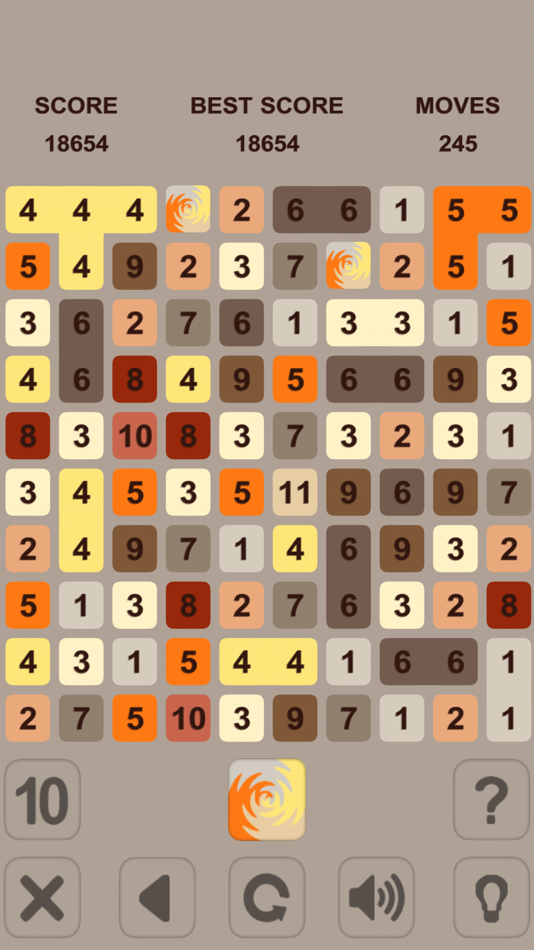 #8. Numbers Puzzle. Get 10 (iOS) Podle: Ruslan Goncharenko