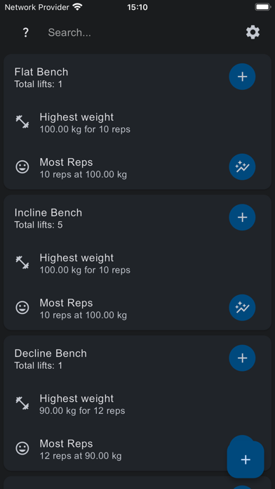 Screenshot #1 pour ThatLiftTracker