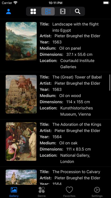 Artlist - Bruegel Collection Screenshot