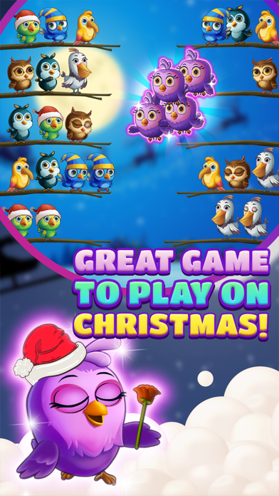 Bird Sort - Color Puzzle Game Screenshot