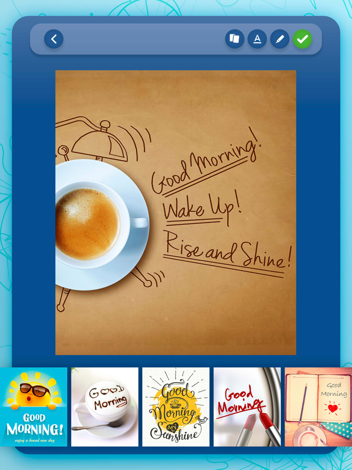 Good Morning Greeting Cards