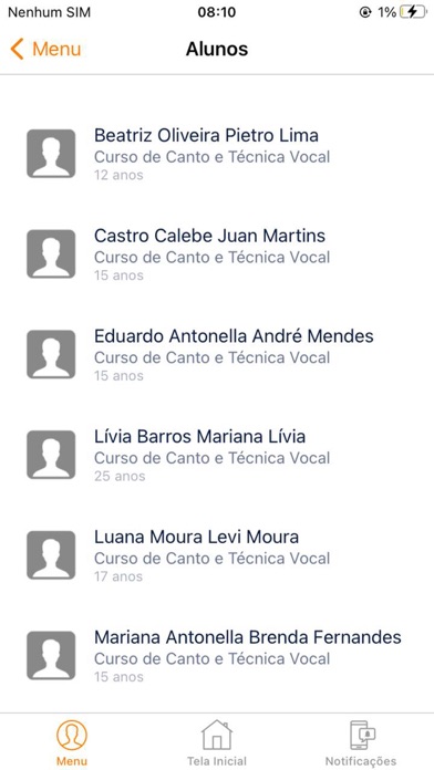 Emusys - Alunos e Professores Screenshot