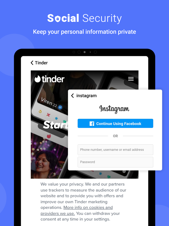 Social Security Locker iPad screenshot 4 - Utilities app