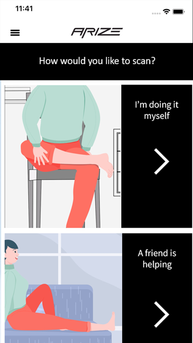 Arize Personal Scanning Screenshot