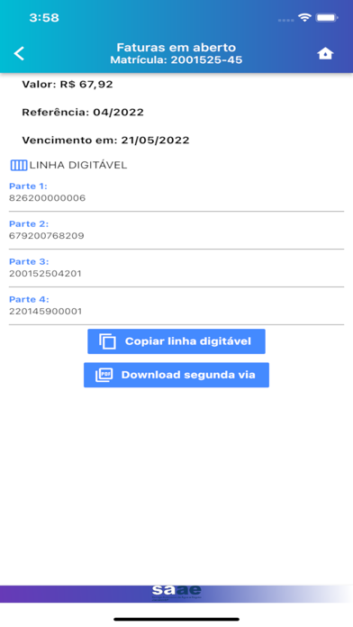 SAAE Jacarei - Agencia virtual Screenshot