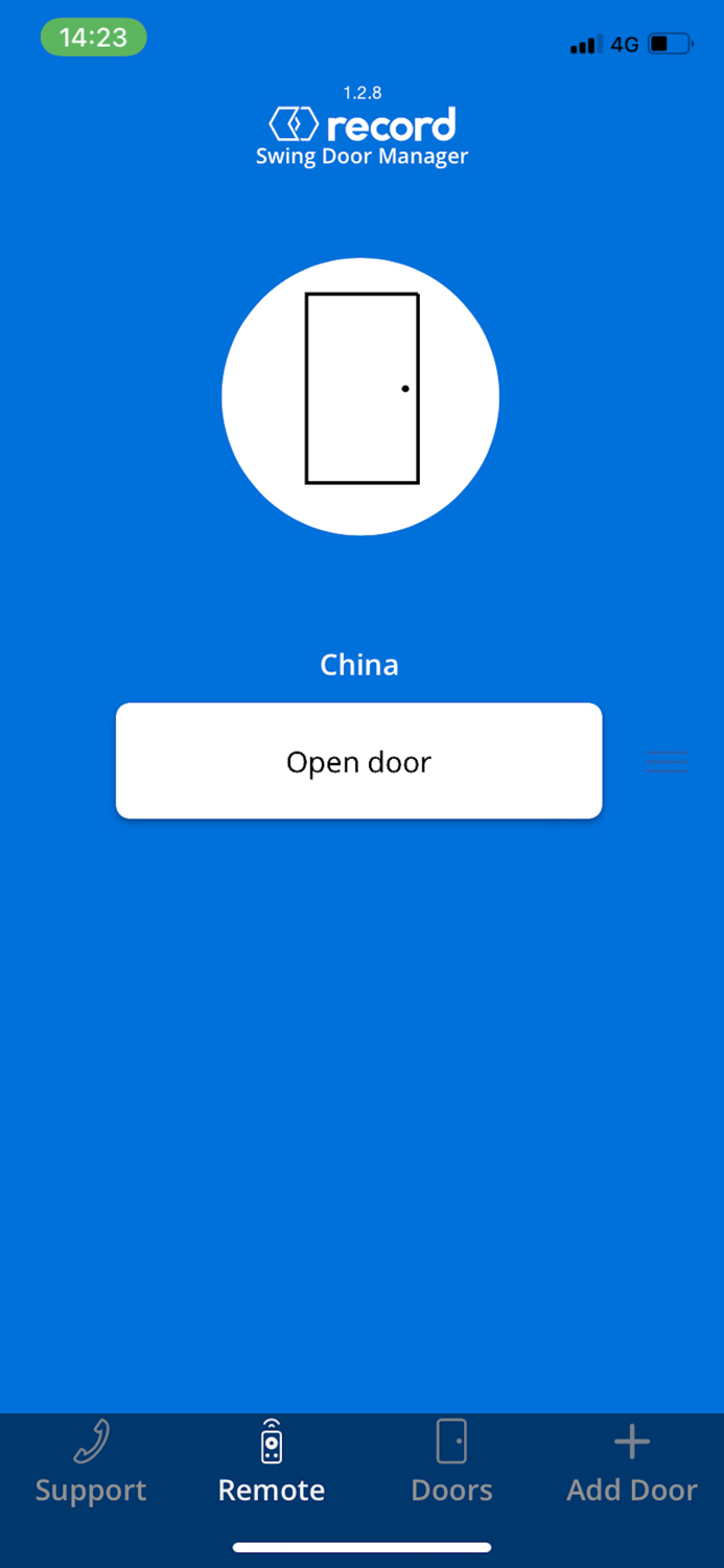 Record Swing Door Mgr