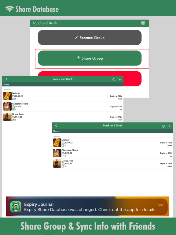 Expiry Journal iPad screenshot 7 - Utilities app