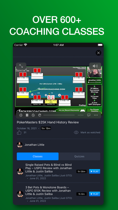 Poker Coaching Screenshot