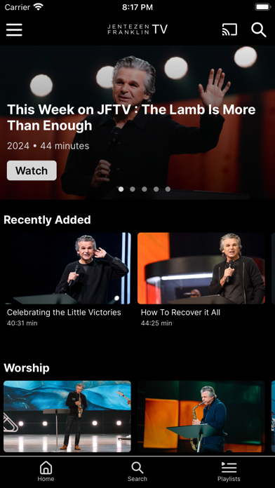 Jentezen Franklin TV Screenshot