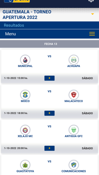 Tigo Sports Guatemala Screenshot