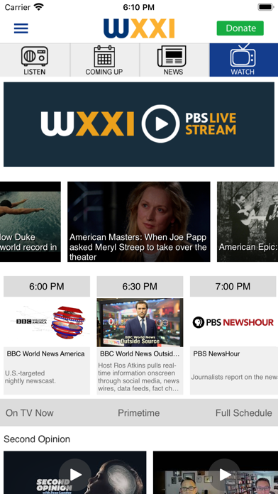 WXXI Public Media App Screenshot