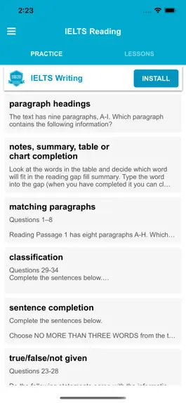Game screenshot IELTS Readings mod apk