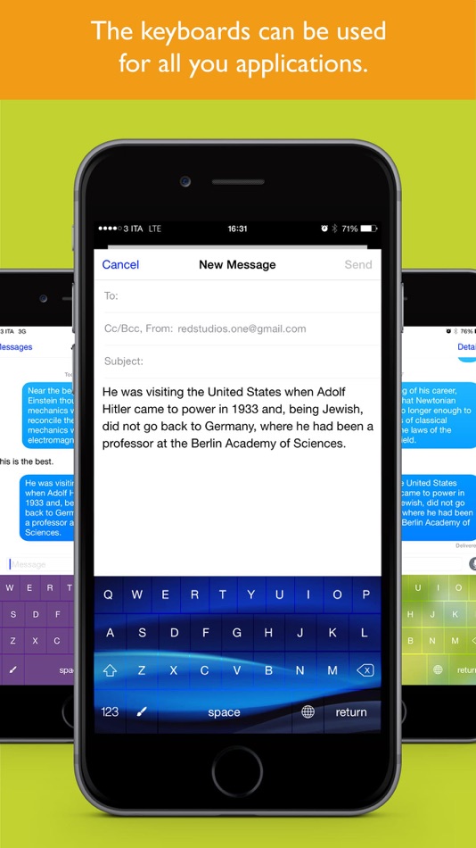 #2. Colored Keyboards Pro (iOS) 由: luca calciano
