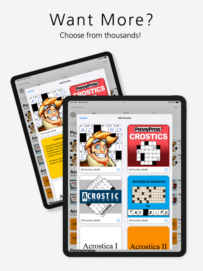 Acrostic Crossword Puzzles