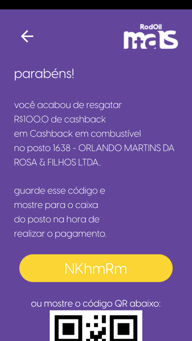 Cashback Rodoil Screenshot