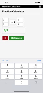 Fraction Calculator screenshot #2 for iPhone