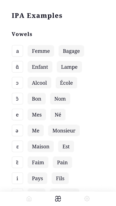 French IPA Dictionary Screenshot
