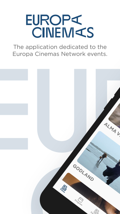 Europa Cinemas App Screenshot