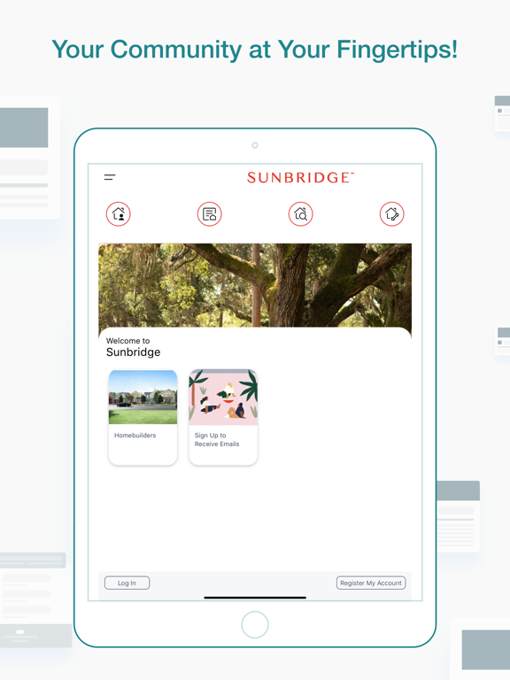Sunbridge iPad screenshot 1 - Lifestyle app