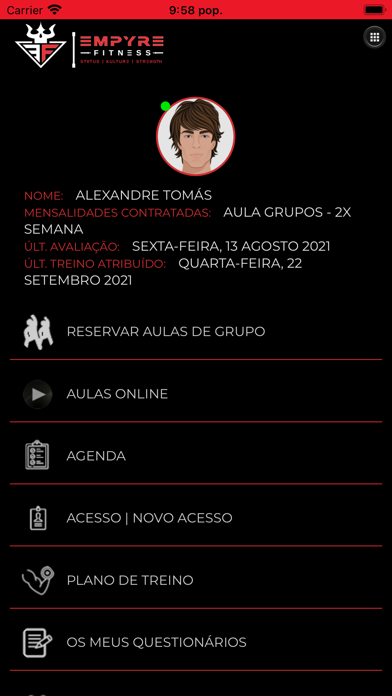 Empyre Fitness Screenshot
