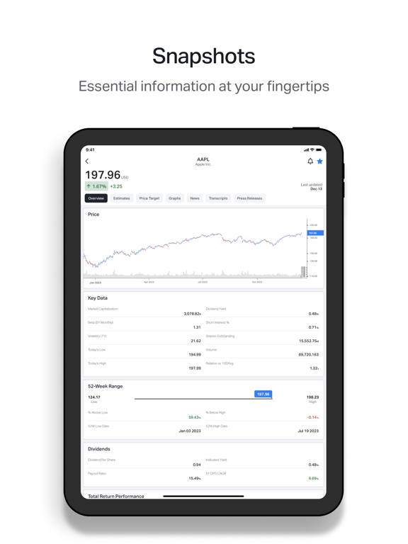 Koyfin: Market Data & Analysis iPad screenshot 5 - Finance app